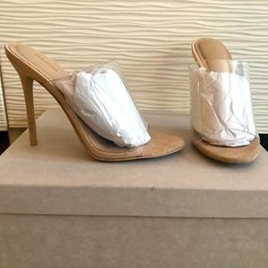 Clear Top Nude Heels